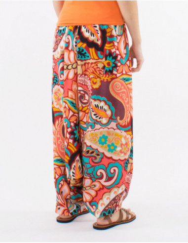 Cool baba saroual in colorful arabesque