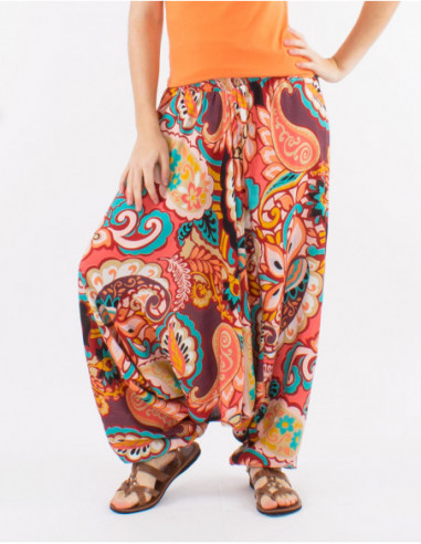 Cool baba saroual in colorful arabesque