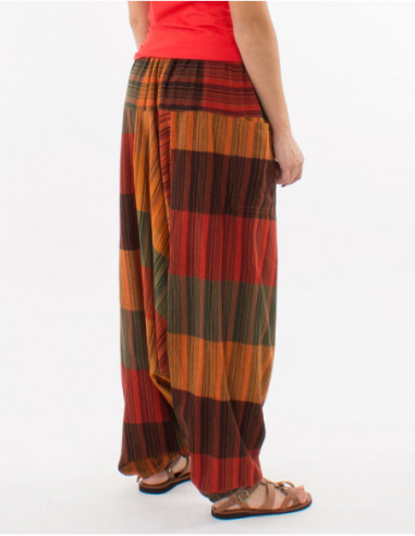 Baba cool plaid sarouel pants