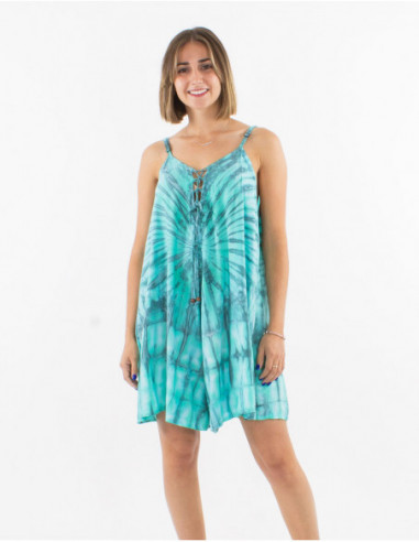 Combishort oversize hippie Tie and Dye