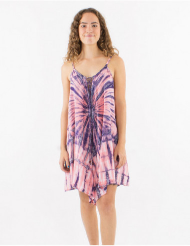 Combishort oversize hippie Tie and Dye