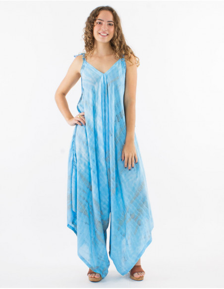 Tie and Die beach pant jumpsuit