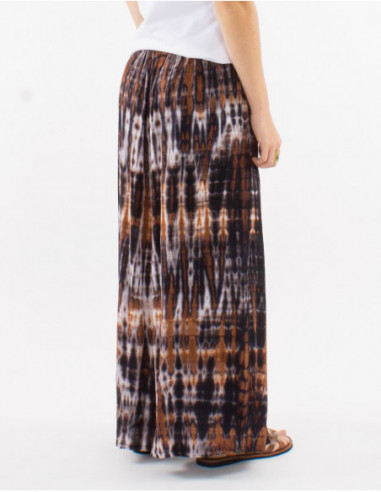 Pantalon paréo taille haute Tie and Dye