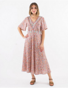 Robe midi romantique bohème liberty 2