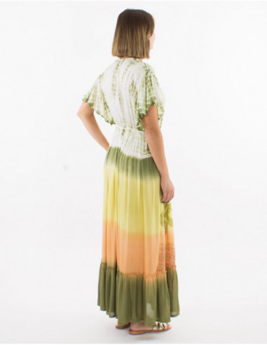 Viscose Tie Dye Maori Beach Dress
