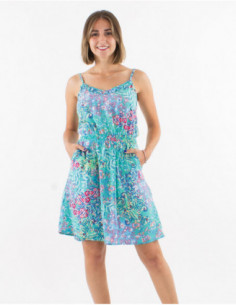 Dress with pockets floral pattern