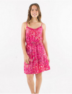 Robe été à poches motif original fleuri 2