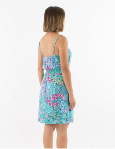 Dress with pockets floral pattern