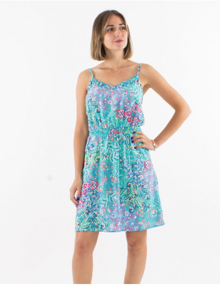 Dress with pockets floral pattern