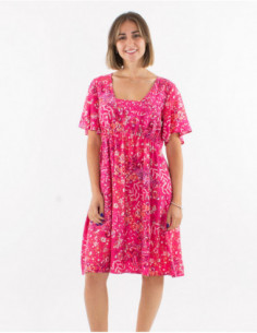 Romantic floral square neck dress 2