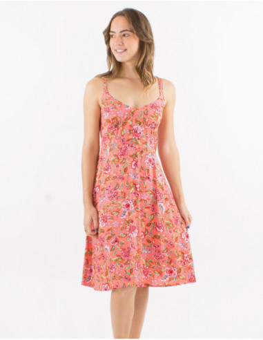 Romantic long back crossover dress