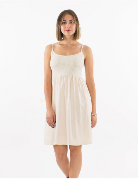 Basic short dress with thin straps