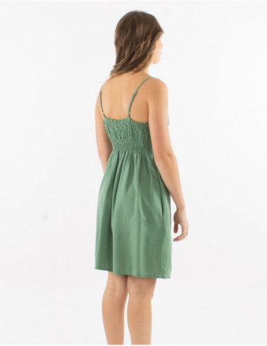 Robe courte basique à fines bretelles