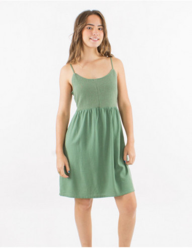 Basic short dress with thin straps