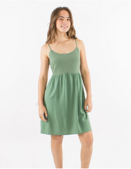 Basic short dress with thin straps