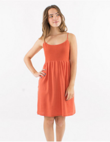 Basic short dress with thin straps