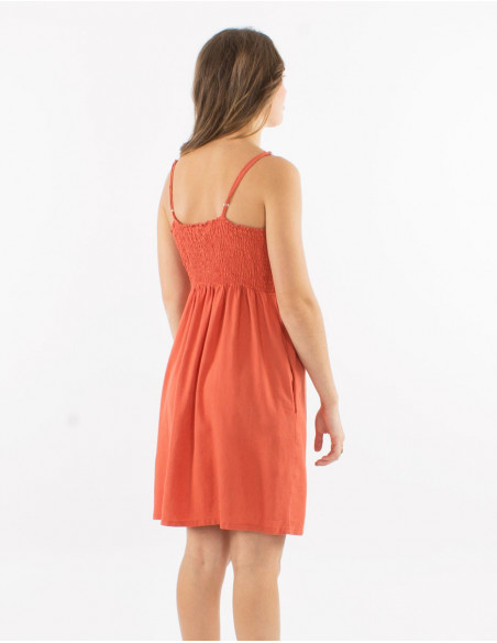 Basic short dress with thin straps