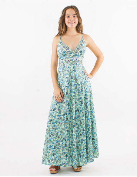 Bohemian backless criss-cross dress