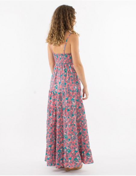 Robe d'été longue fluide romantique