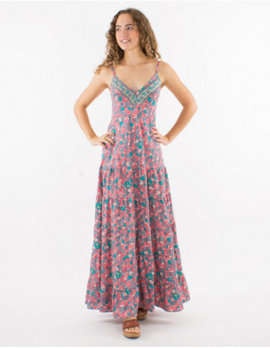 Robe d'été longue fluide romantique