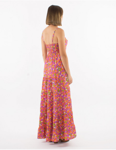 Romantic summer flowing long dress