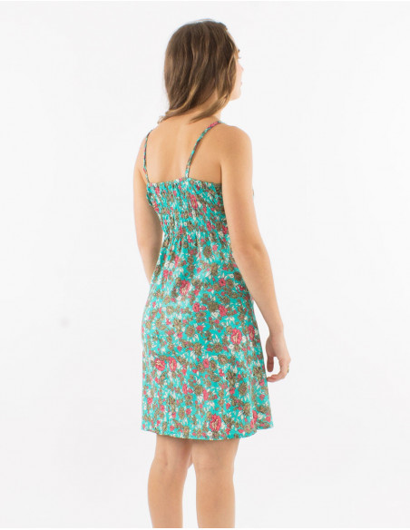 Robe courte évasée d'été romantique