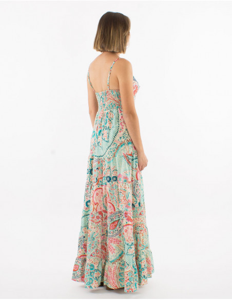 Robe longue de plage style bohème