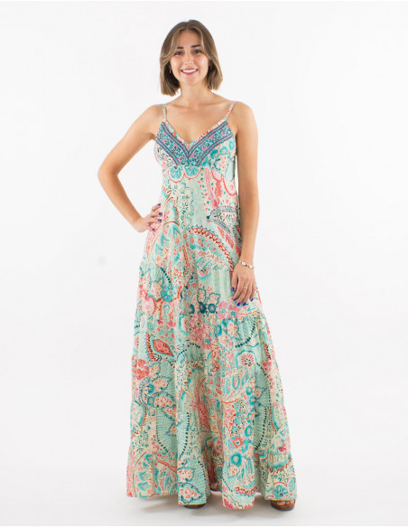 Boho style beach long dress