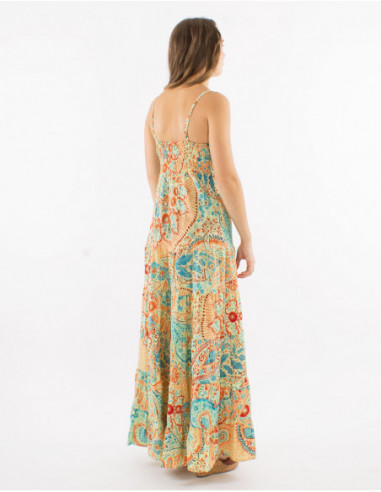 Robe longue de plage style bohème