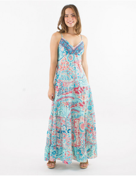 Robe longue de plage style bohème