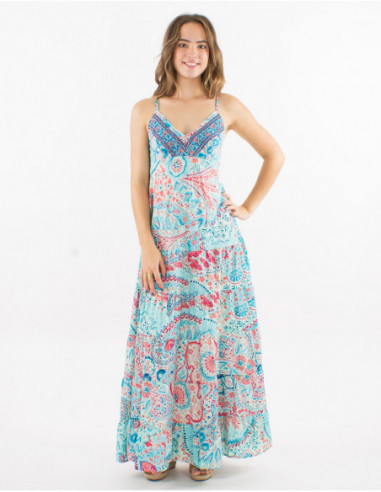 Boho style beach long dress