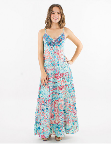 Boho style beach long dress