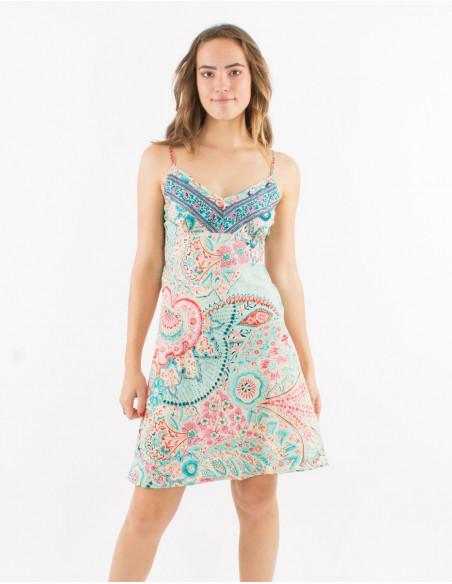 Robe d'été originale fils argentés