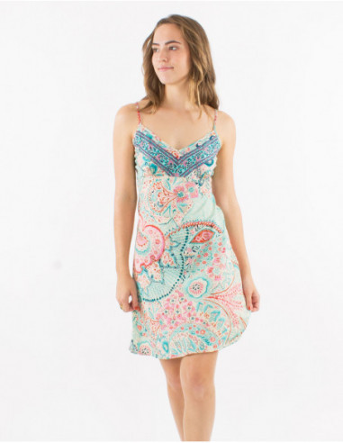 Robe d'été originale fils argentés