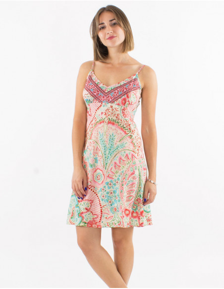 Robe d'été originale fils argentés