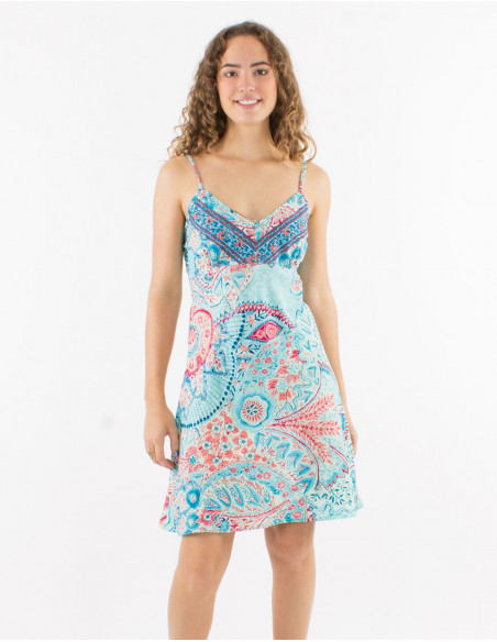 Robe d'été originale fils argentés