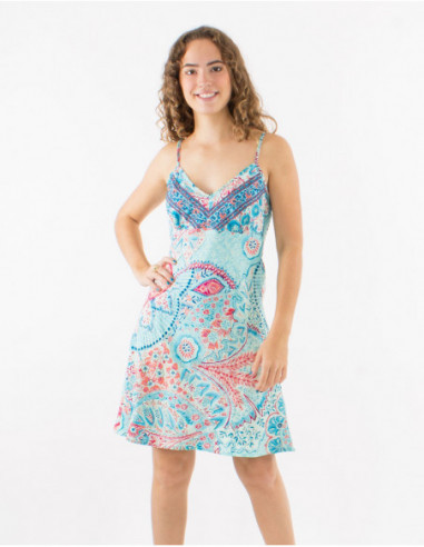 Summer dress original silver thread