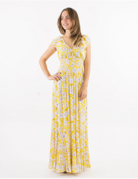 Romantic floral long dress