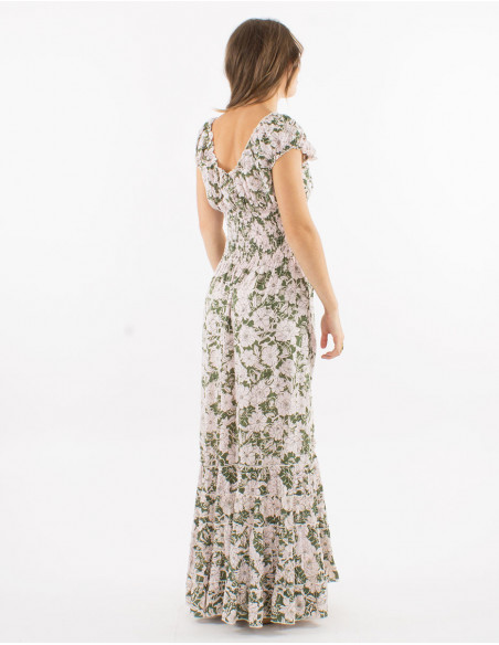 Romantic floral long dress