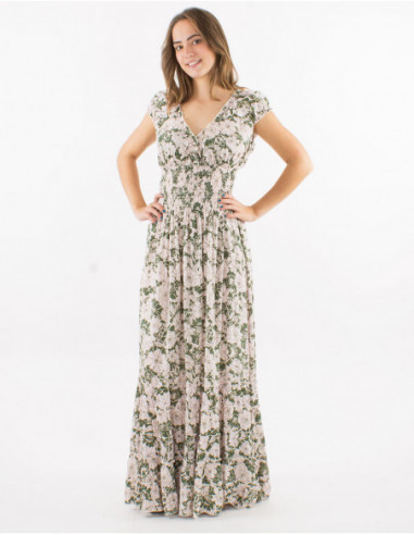 Romantic floral long dress
