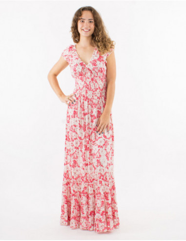 Romantic floral long dress