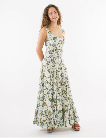 Robe longue princesse romantique