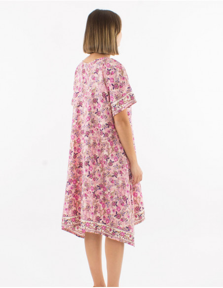 Robe d'été évasée romantique fleurie