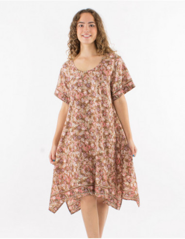 Romantic floral flare summer dress