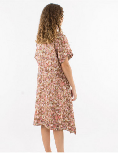 Romantic floral flare summer dress