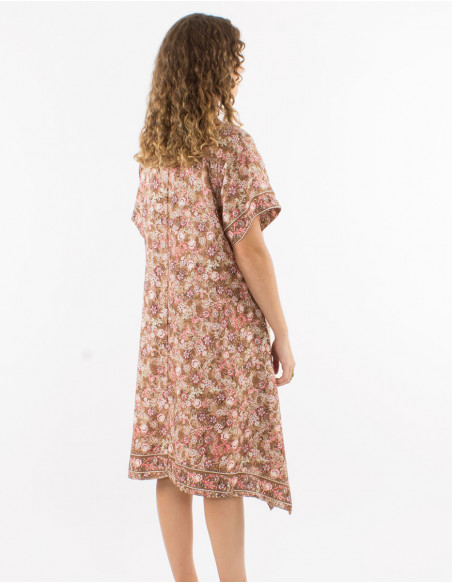 Romantic floral flare summer dress