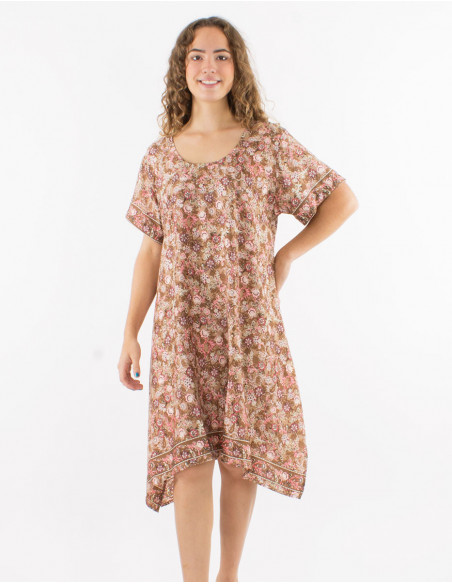 Romantic floral flare summer dress
