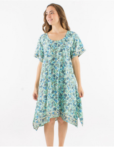 Romantic floral flare summer dress