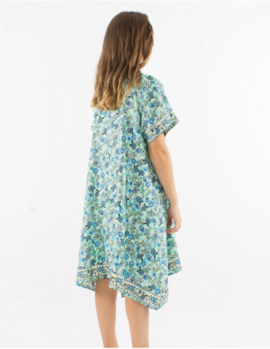 Romantic floral flare summer dress