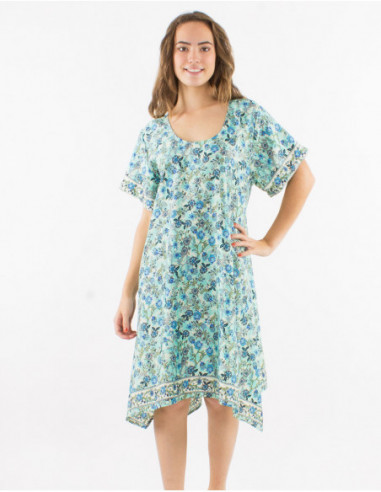 Romantic floral flare summer dress